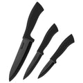 hecef 3-Piece Ceramic Knife Set – Ultra-Sharp Black Kitchen Cutlery