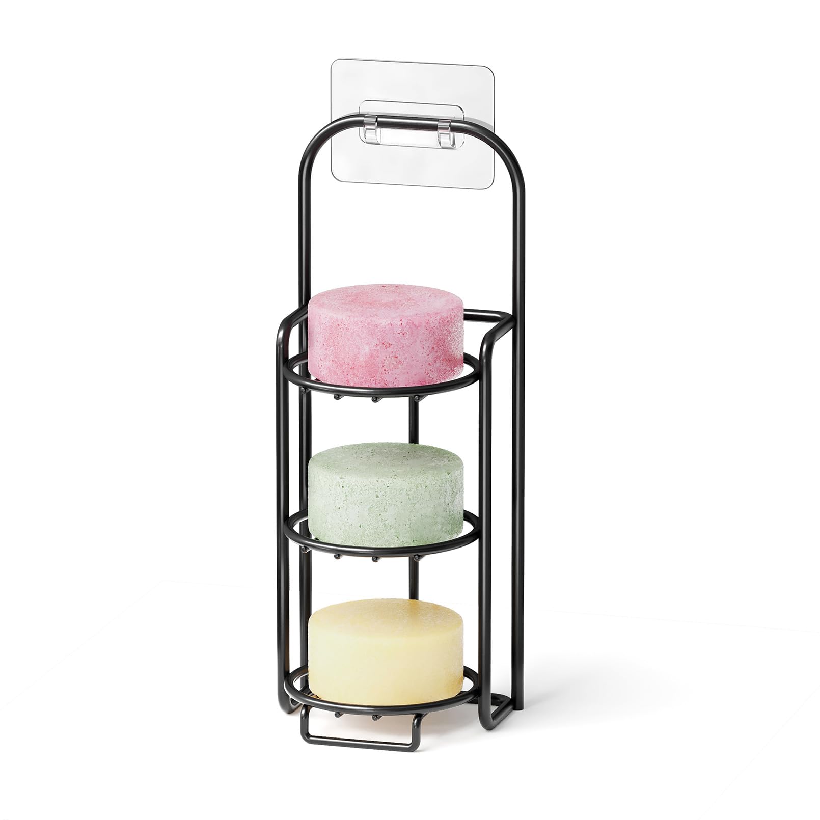 SpaceAid 3-Tier Shampoo Bar Holder | Stainless Steel Self-Draining Caddy