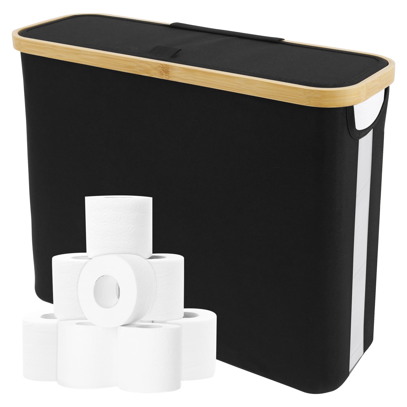 Jolof Store Toilet Paper Storage Basket – Narrow 12-Roll Oxford Holder
