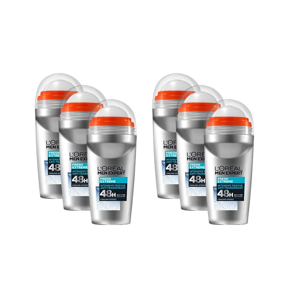 L'Oréal Men Expert Fresh Extreme Cooling Deodorant - 72H (6 x 50ml)