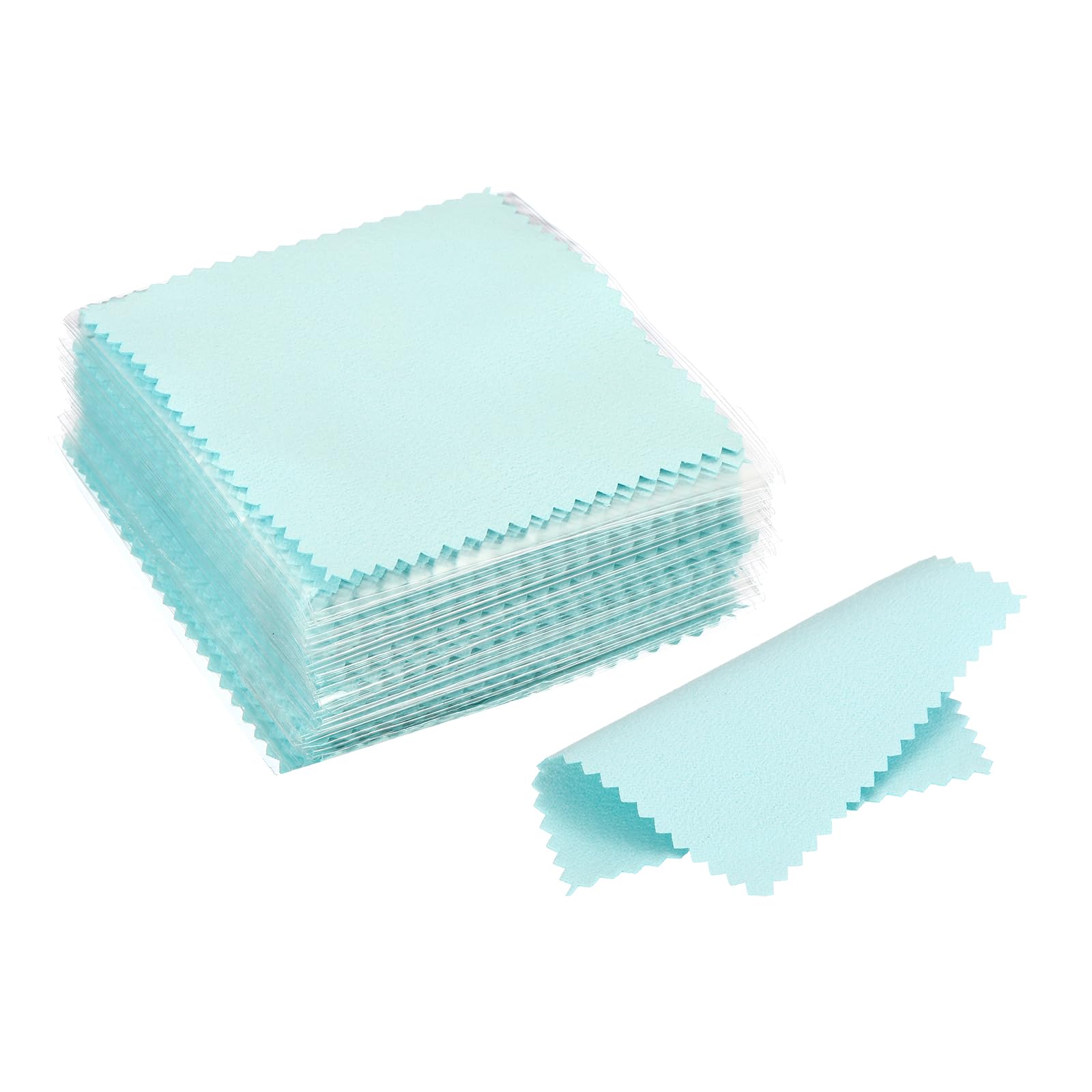 PATIKIL Jewelry Cleaning Cloth | 100 Pcs Microfiber Polishing Cloths