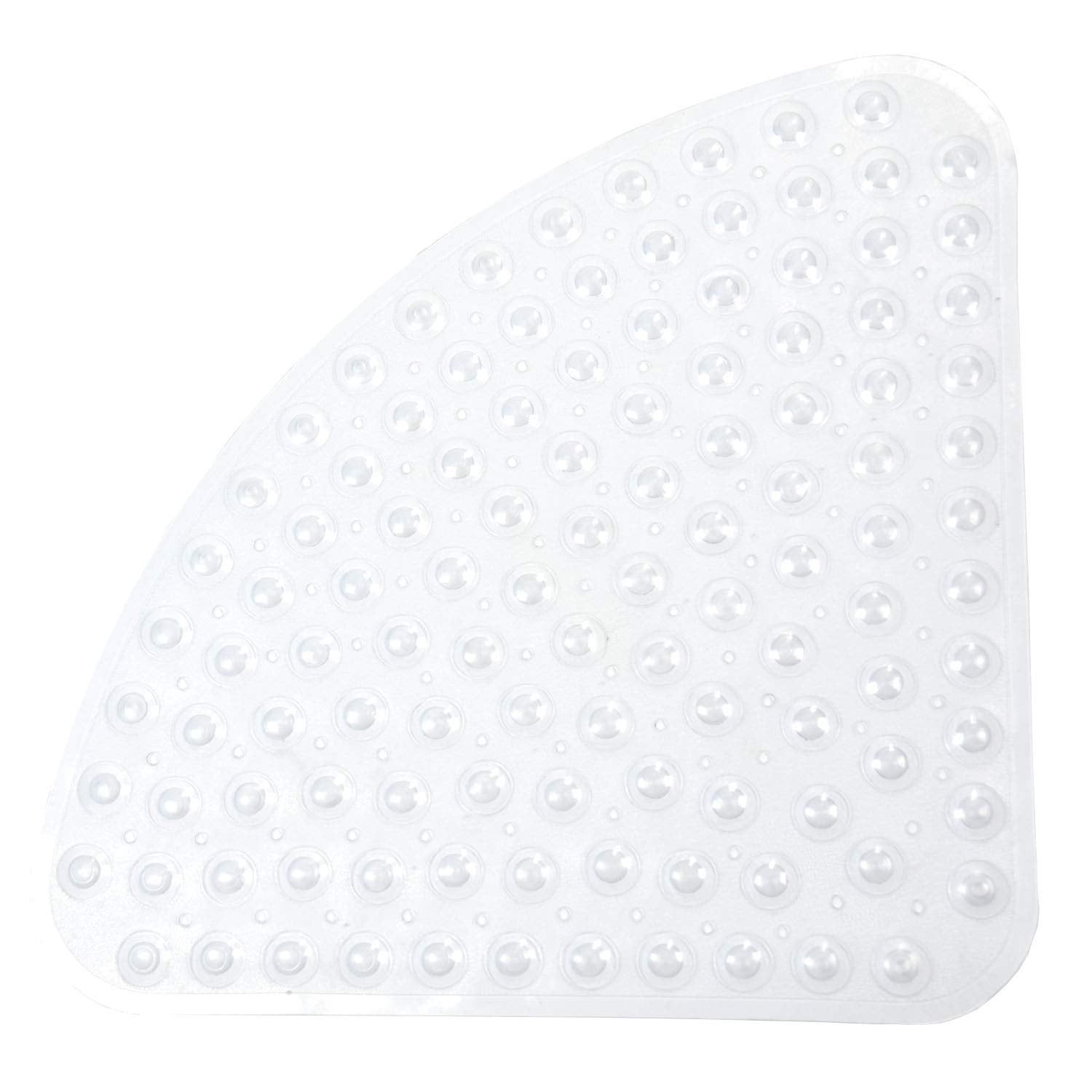 Bathsafe Sector Anti-Slip Pebble Shower Mat – Clear Rubber 53x53cm