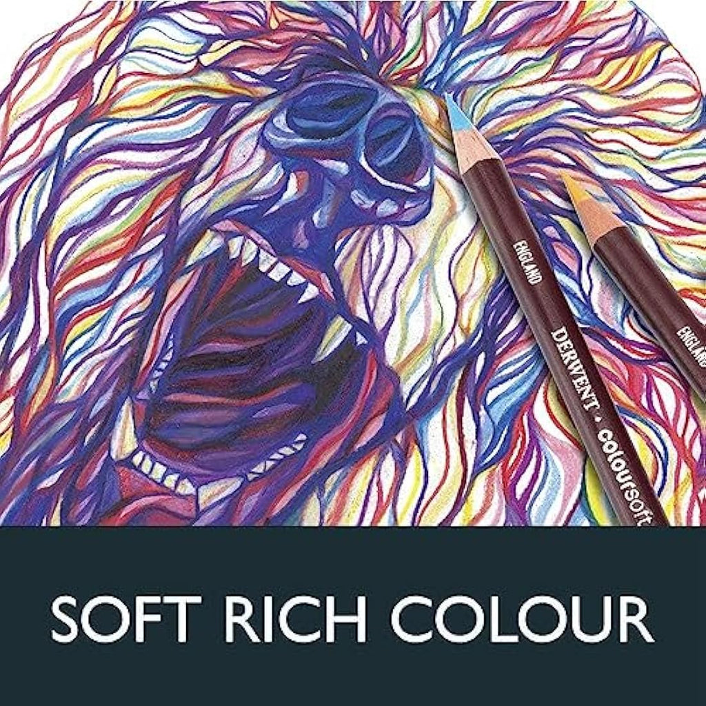 Derwent Coloursoft Pencils - Professional Colouring Set of 36