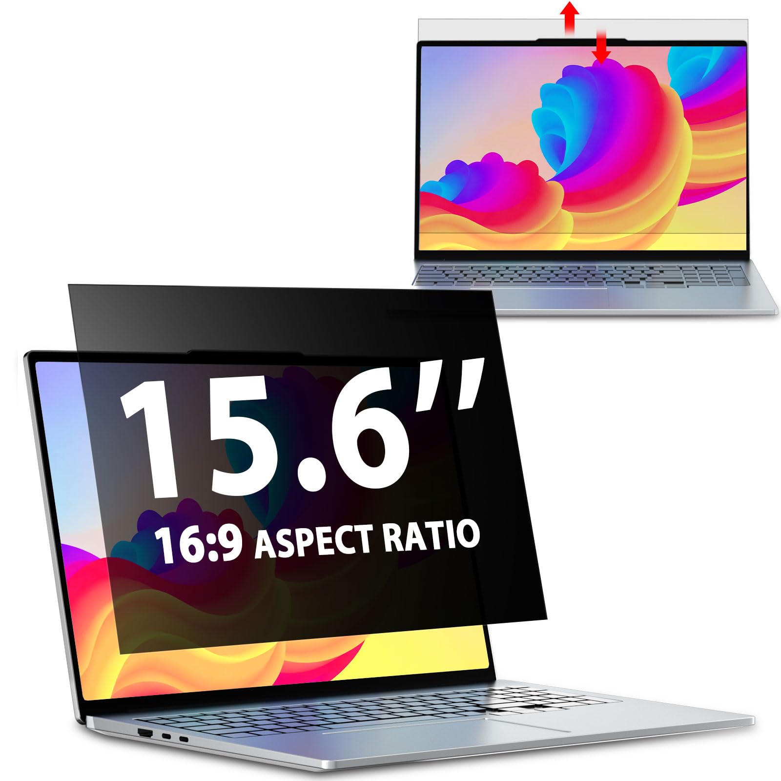 15.6 Inch Laptop Privacy Screen – Anti-Glare Filter 16:9