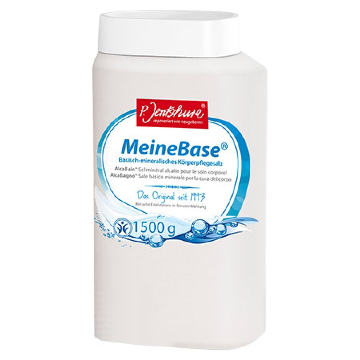 P. Jentschura MeineBase Alkaline Bath Salt – Mineral Body Detox, 1500g