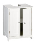 Rustic White Bathroom Vanity Unit | MDF Under-Sink Cabinet