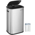 SONGMICS 50L Sensor Kitchen Bin | Automatic Stainless Steel Waste Bin