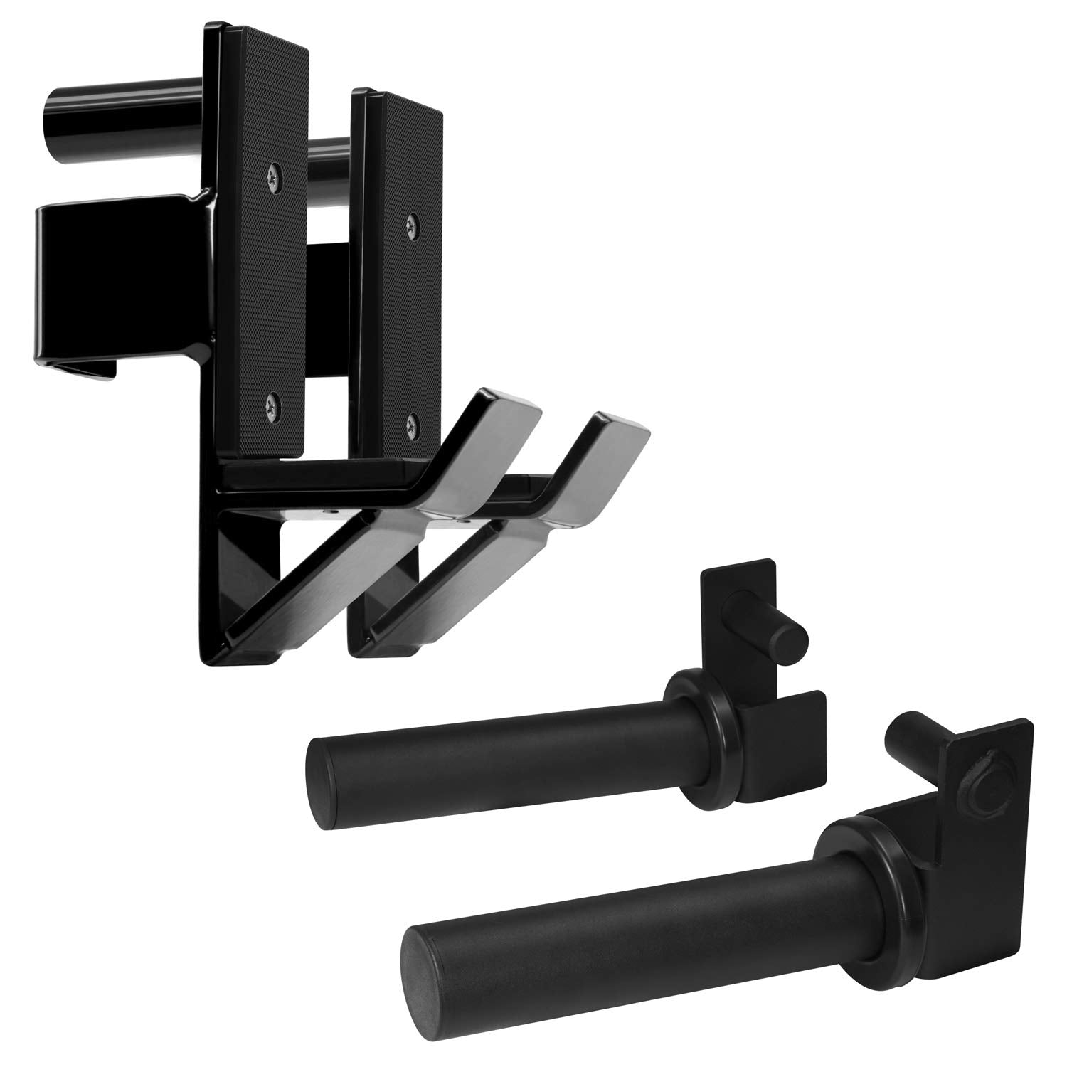 Yes4All Steel J-Hooks for 2x2 Power Rack - Squat Rack Barbell Holder