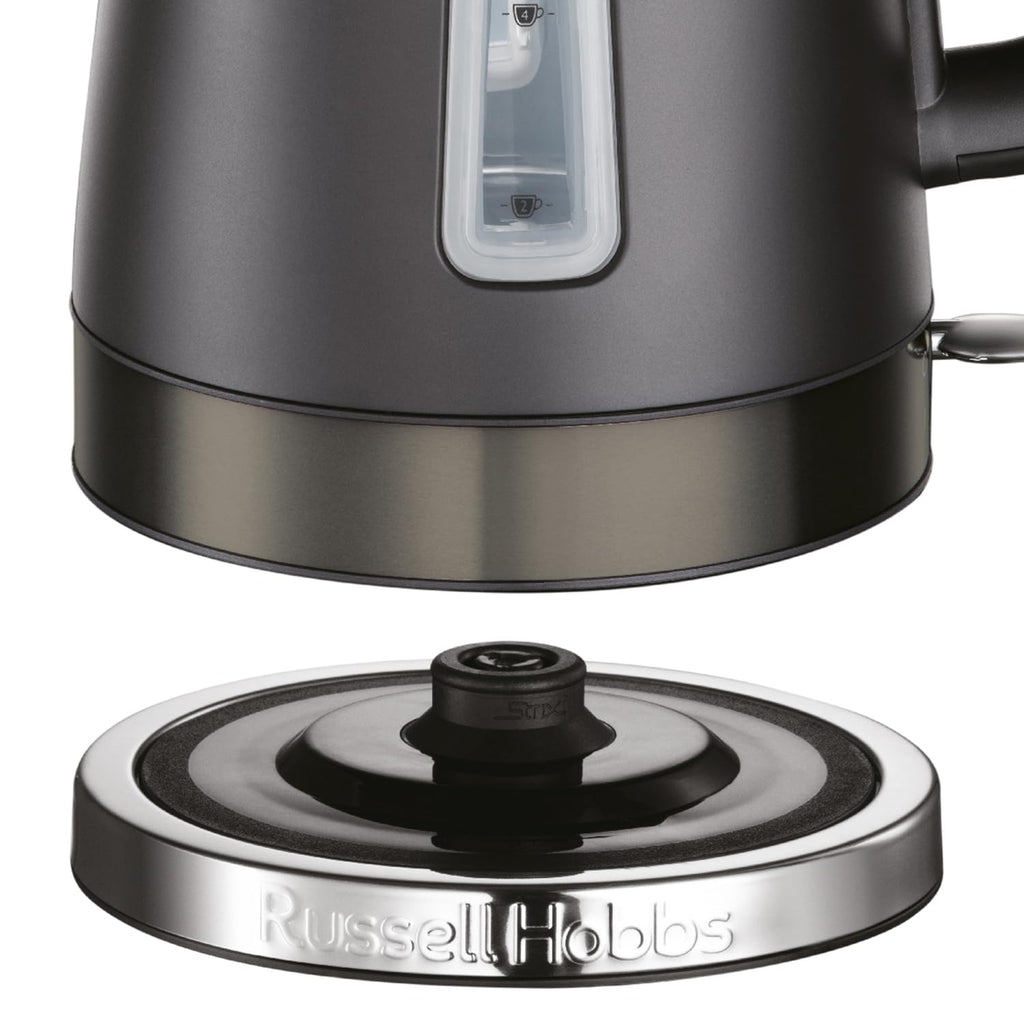Russell Hobbs Electric Kettle – 1.7L Matte Black Stainless Steel