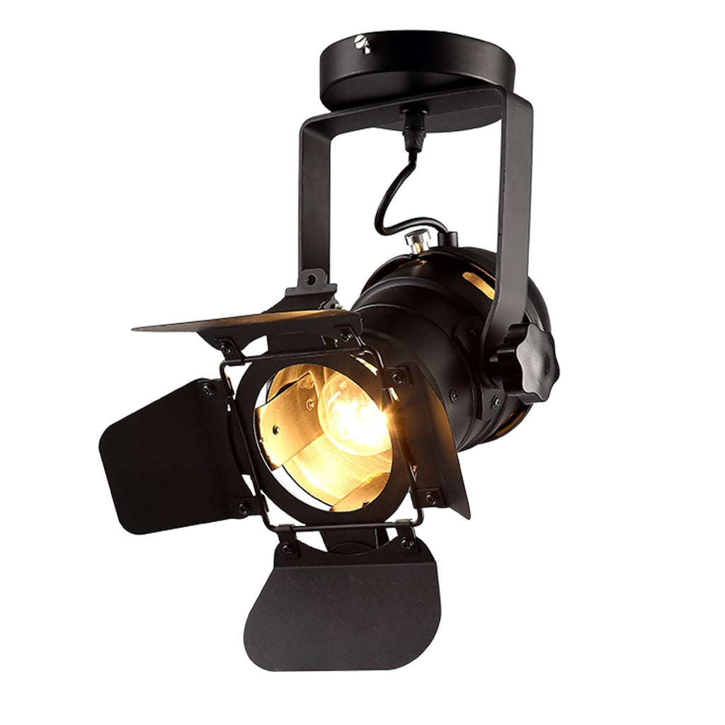 Hobaca Industrial Loft Ceiling Spotlight – Adjustable Iron E27 Lamp