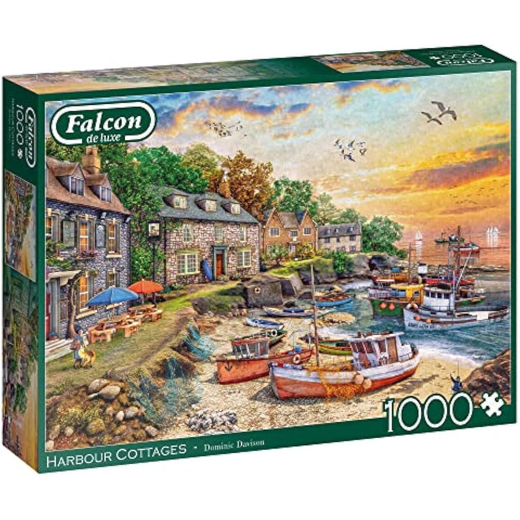 Falcon de luxe Harbour Cottage 1000 Piece Jigsaw Puzzle for Adults