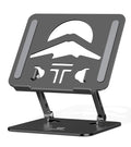 Tobeoneer Aluminum Adjustable Laptop Stand for Desk,Foldable, 10-16",Black