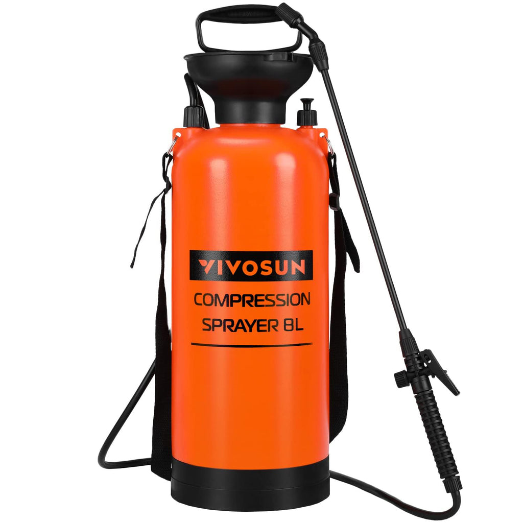 VIVOSUN 8L Pump Pressure Sprayer | 2 Gallon Garden Water Spray Bottle