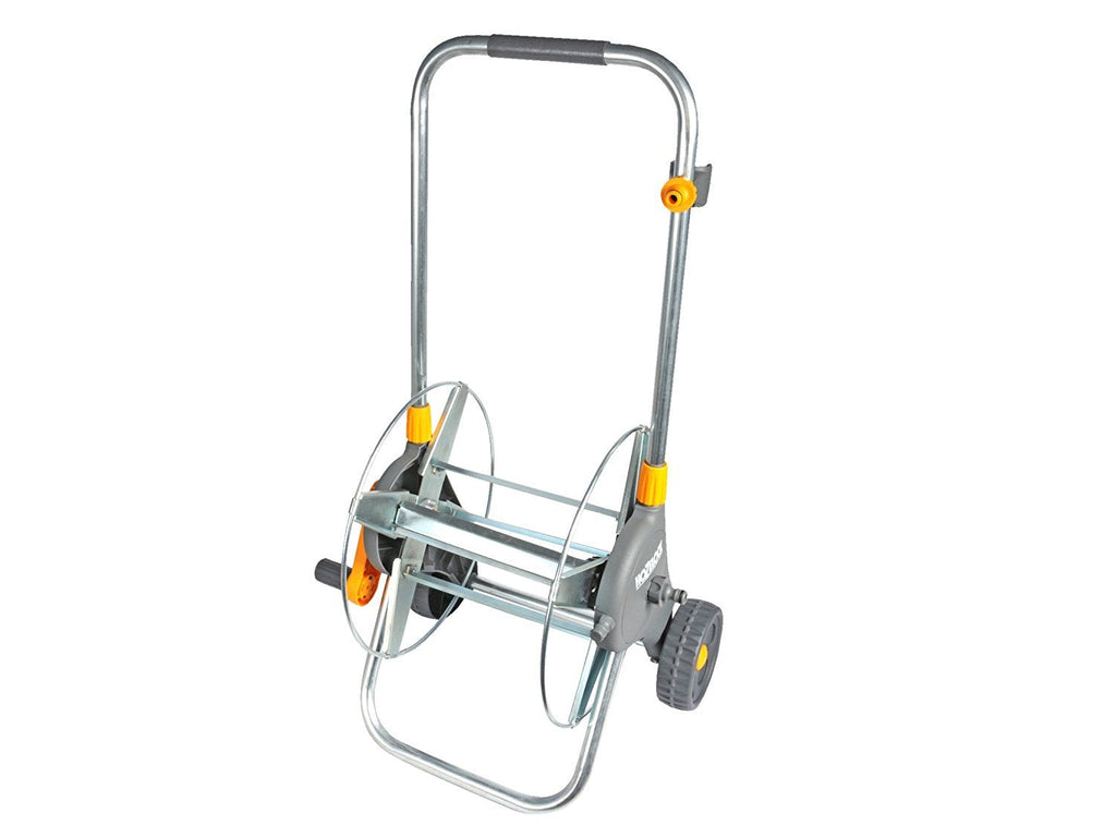 Hozelock 60m Metal Hose Cart – Durable Zinc Plated Steel Reel