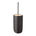 Tatay Bambu Toilet Brush – Black Polyresin Bathroom Cleaner Set