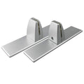 2 Pack Sneeze Guard Shield Base for Countertops, Stick On Heavy Duty Aluminum Partition Stand for Clear Acrylic Desktop Countertop Reception