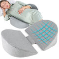 WEIKA Pregnancy Wedge Pillow – Memory Foam Maternity Support, Grey