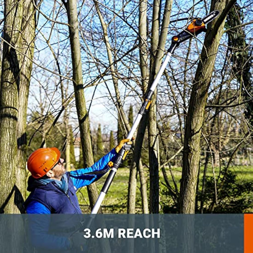 WORX WG349E.9 Cordless Pole Pruner – 20V Telescopic Tree Saw (Tool Only)