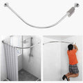 Tanxih L-Shaped Corner Shower Curtain Rod – Adjustable Stainless Steel