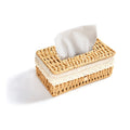 Rattan Tissue Box Holder – Retro Victorian Style (White)