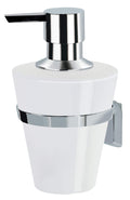 Spirella Max Light Soap Dispenser | White Porcelain & Chrome Metal