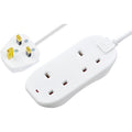 Masterplug 2-Way Extension Lead – 10m Power Strip with LED Indicator