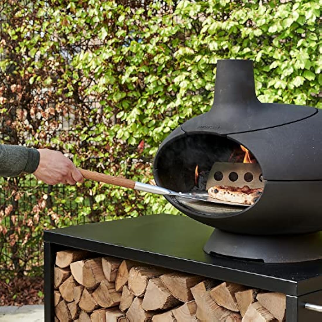 Morsø Pizza Peel – Aluminium & Oak Wood Teardrop Design, 72 x 30 cm