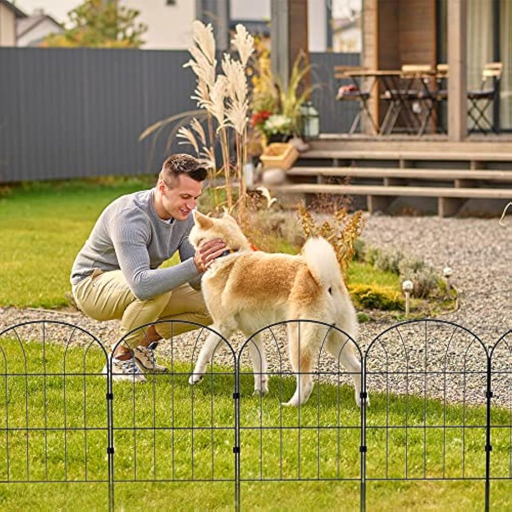 Metal Garden Fence – 10 Pack Rustproof Decorative Wire Panels