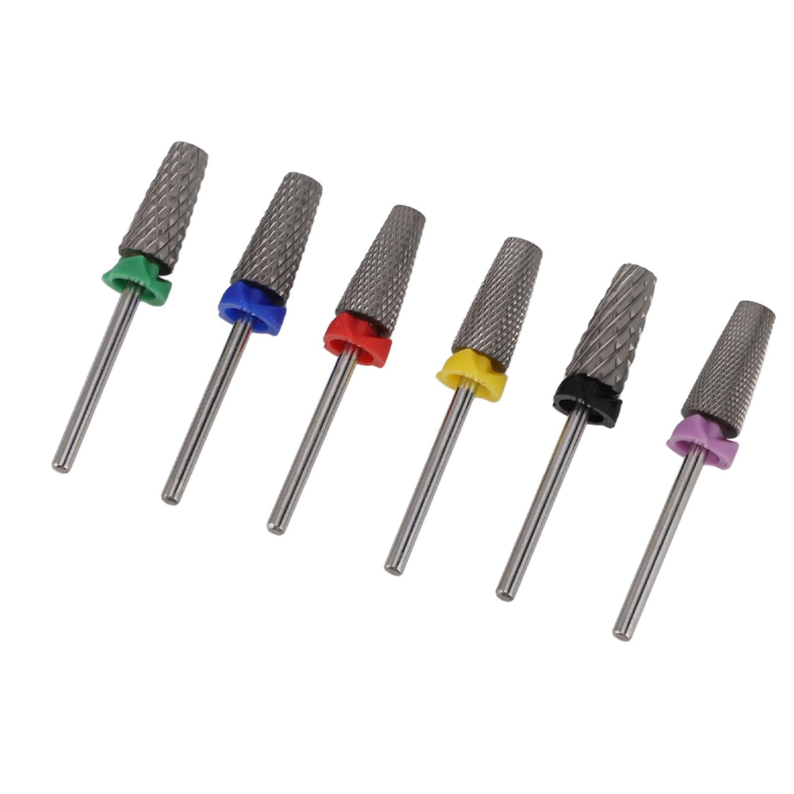 6pcs Tungsten Steel Nail Drill Bits | 3/32 Inch 5-in-1 Set