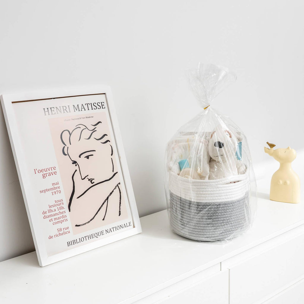 TIMEYARD Small Cotton Rope Storage Basket for Shelves Remote Toy Organiser - image 5