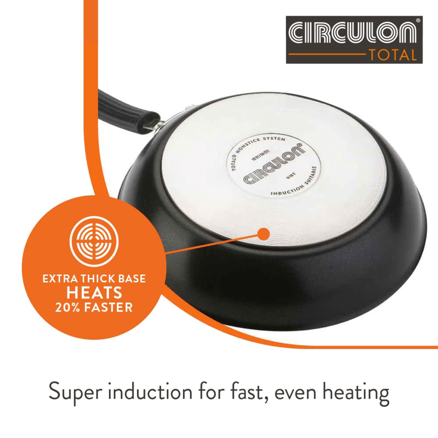Circulon Total Non-Stick Stir Fry Pan – 30cm Hard Anodised Induction Wok