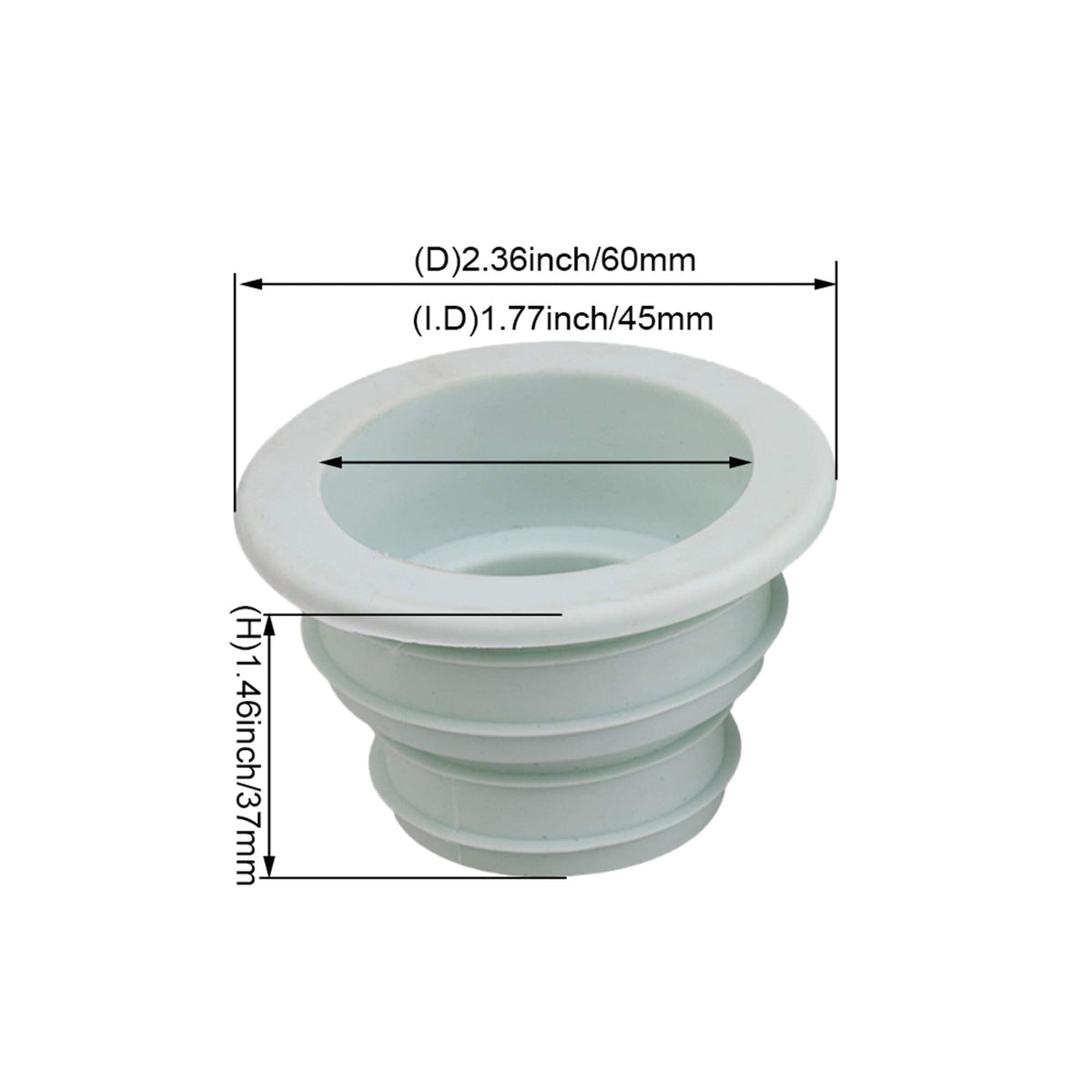 RDEXP Drain Pipe Seal Hose Plug Washing Machine Drain Bathroom Kitchen Green Set of 2