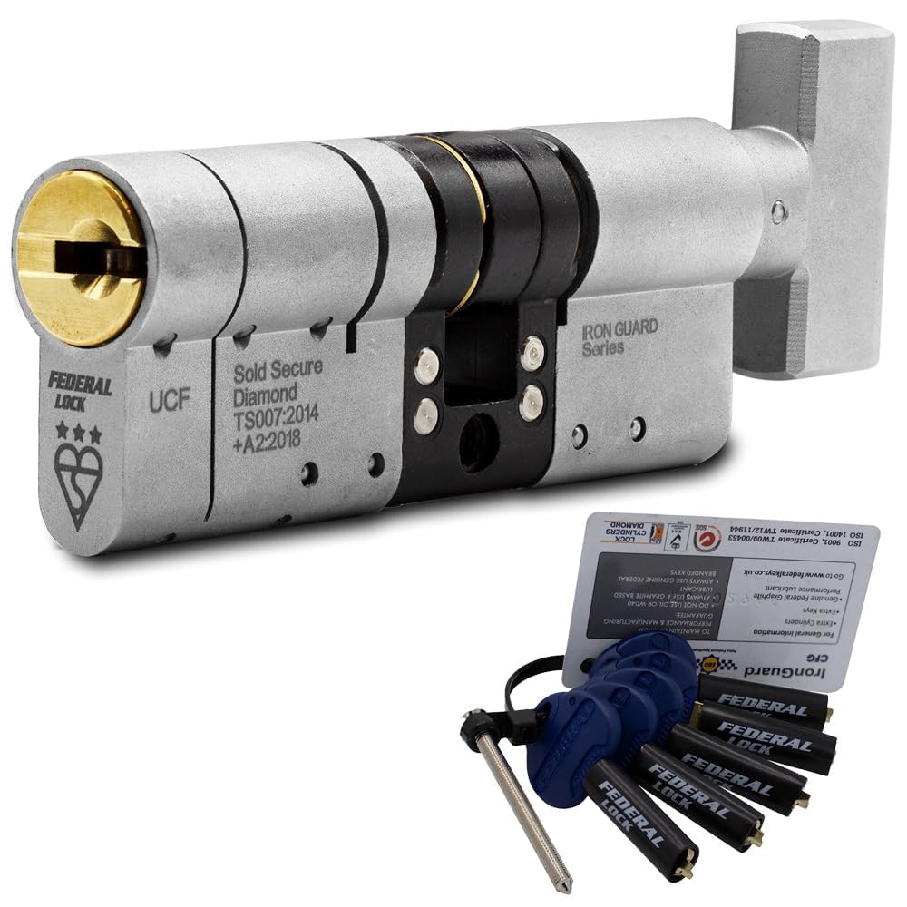 Federal 3 Star Euro Cylinder Thumb Turn Door Lock – TS007 Anti-Snap