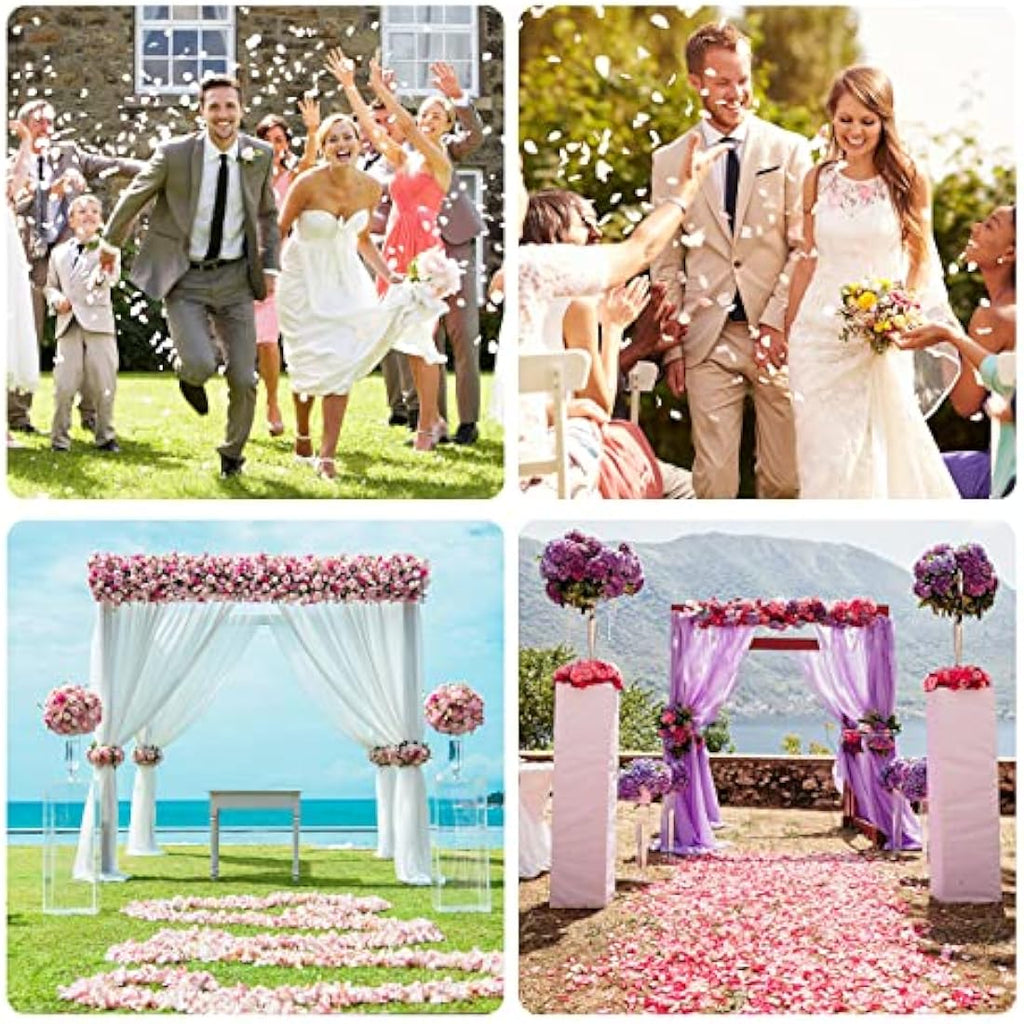 Jolof Store 2300pcs Pink Artificial Silk Rose Petals for Wedding Decor