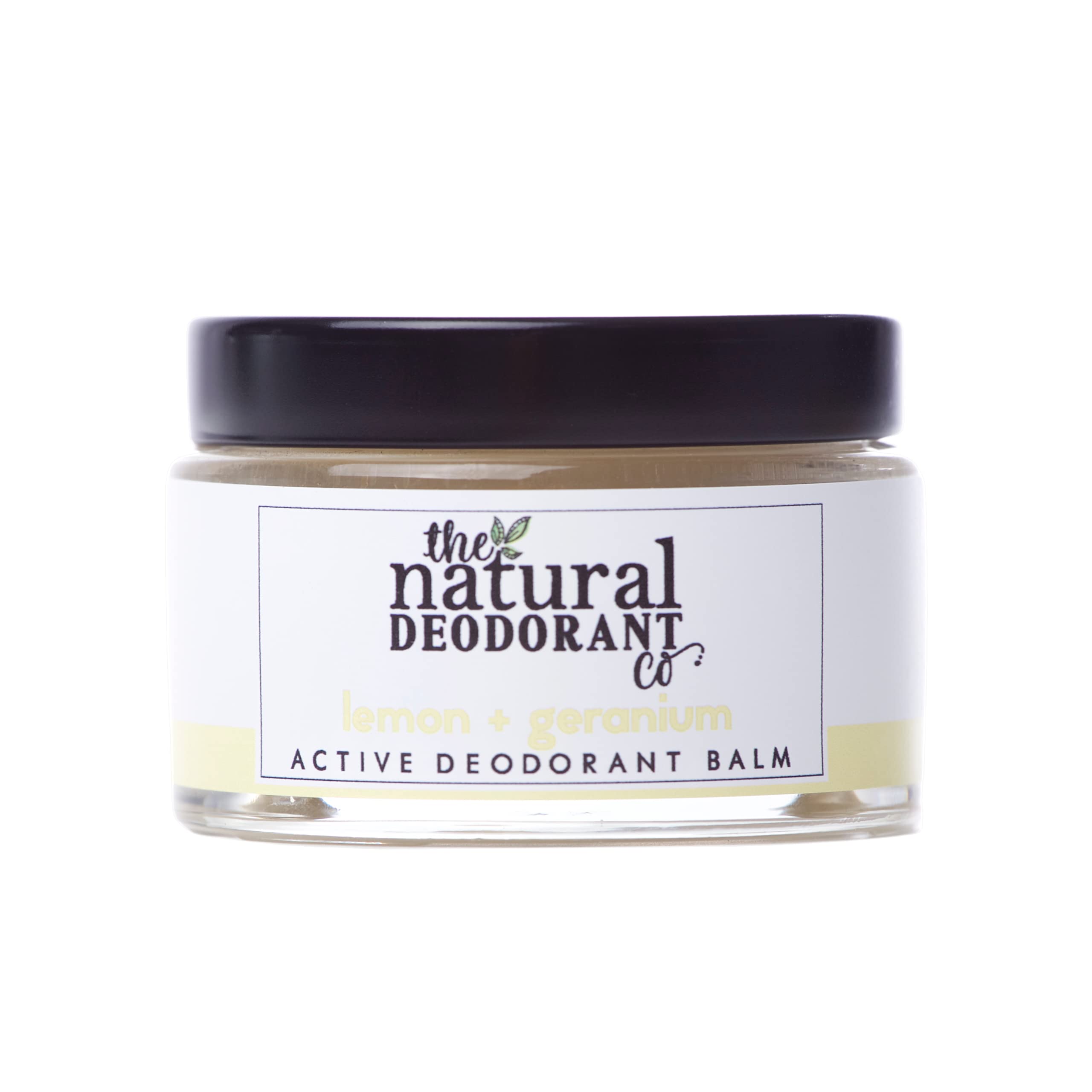 The Natural Deodorant Co Active Balm – Lemon & Geranium – 55g Extra Strength