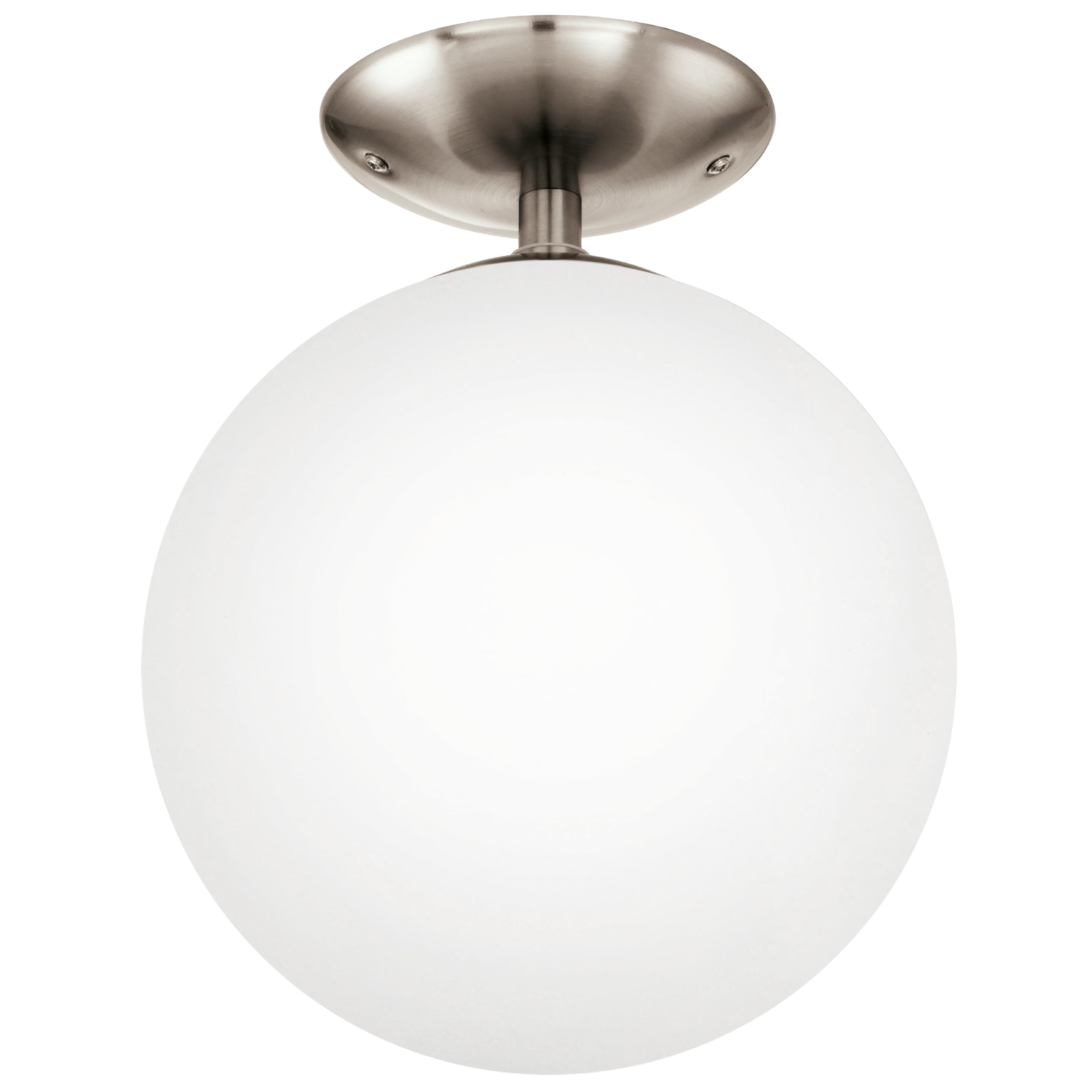 Eglo Rondo Ceiling Light – Matt Nickel Steel with Opal Glass E27
