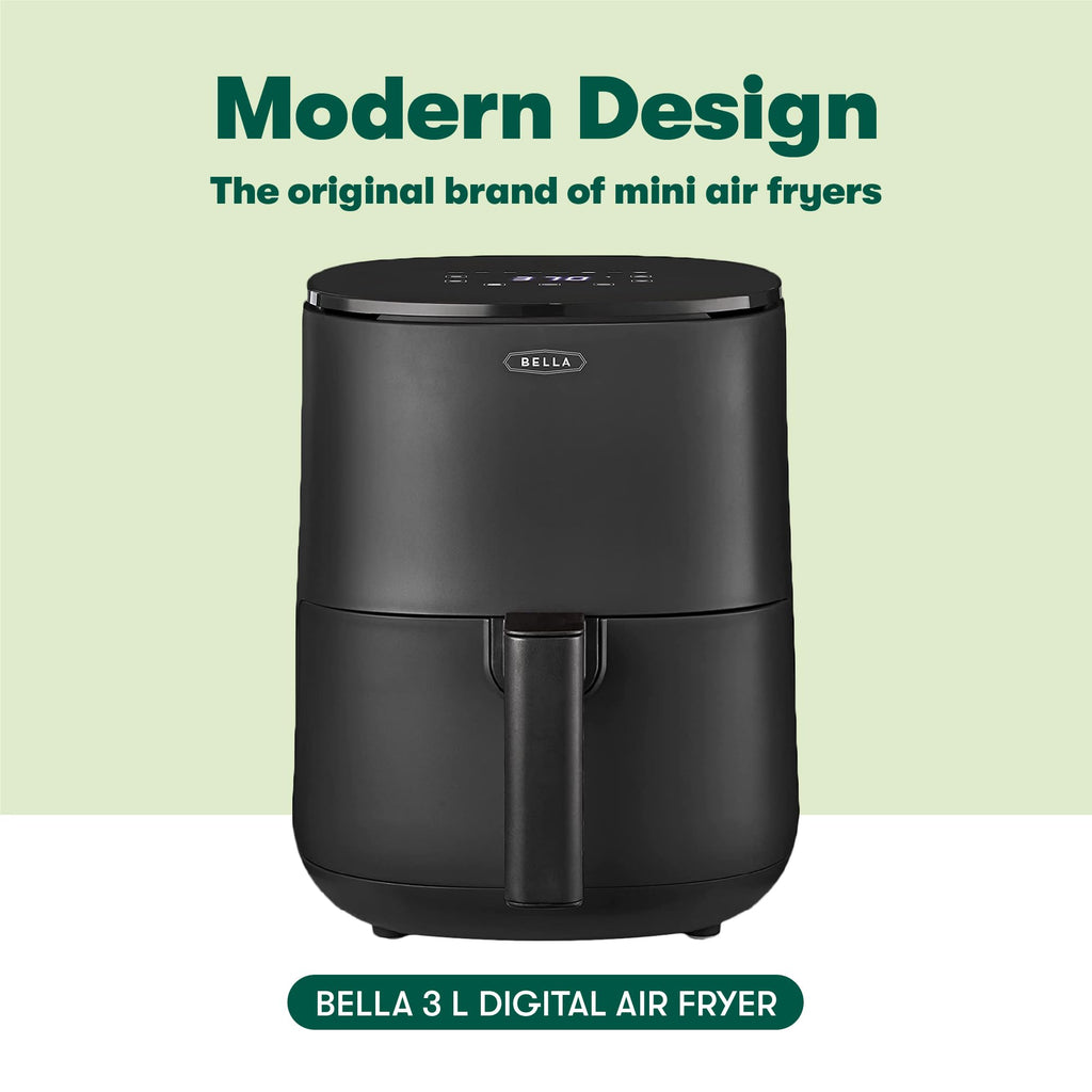 BELLA 3L Touchscreen Air Fryer Oven | 5-in-1 Multicooker, 1400W - Matte White