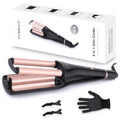 FUNBUGS 4-in-1 Hair Waver – Adjustable Ceramic Mermaid Curling Iron