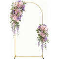 Stowetry 6.6FT Gold Metal Arch Backdrop Stand for Wedding & Party