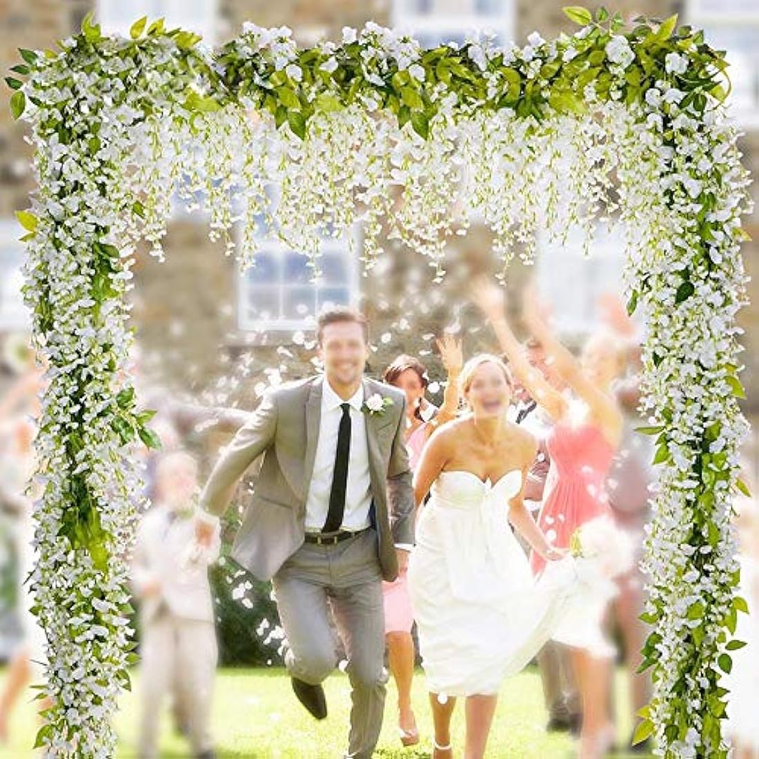 Veryhome 12-Piece Artificial Wisteria Hanging Garland | 3.6ft Silk Vines