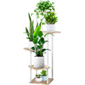 VASZOLA 5-Tier Wood & Metal Plant Stand – Tall Corner Flower Pot Rack
