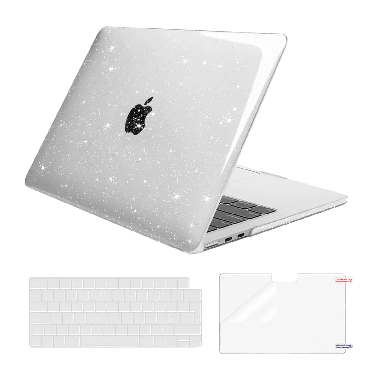 MOSISO MacBook Air 13 inch Case – Glitter Hard Shell with Keyboard Skin
