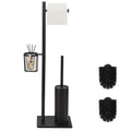 DAZI 3-in-1 Freestanding Toilet Brush & Paper Holder - Stainless Steel