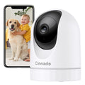 Cinnado 2K WiFi Security Camera – 360° Indoor Pet and Baby Monitor