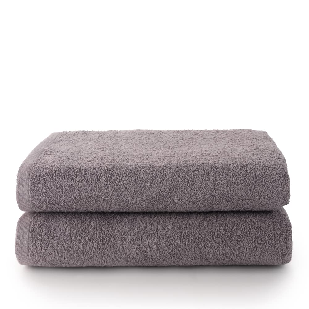 Top Towels 100% Cotton Bath Towels - 2 Pack, 500gsm (70 x 140 cm)