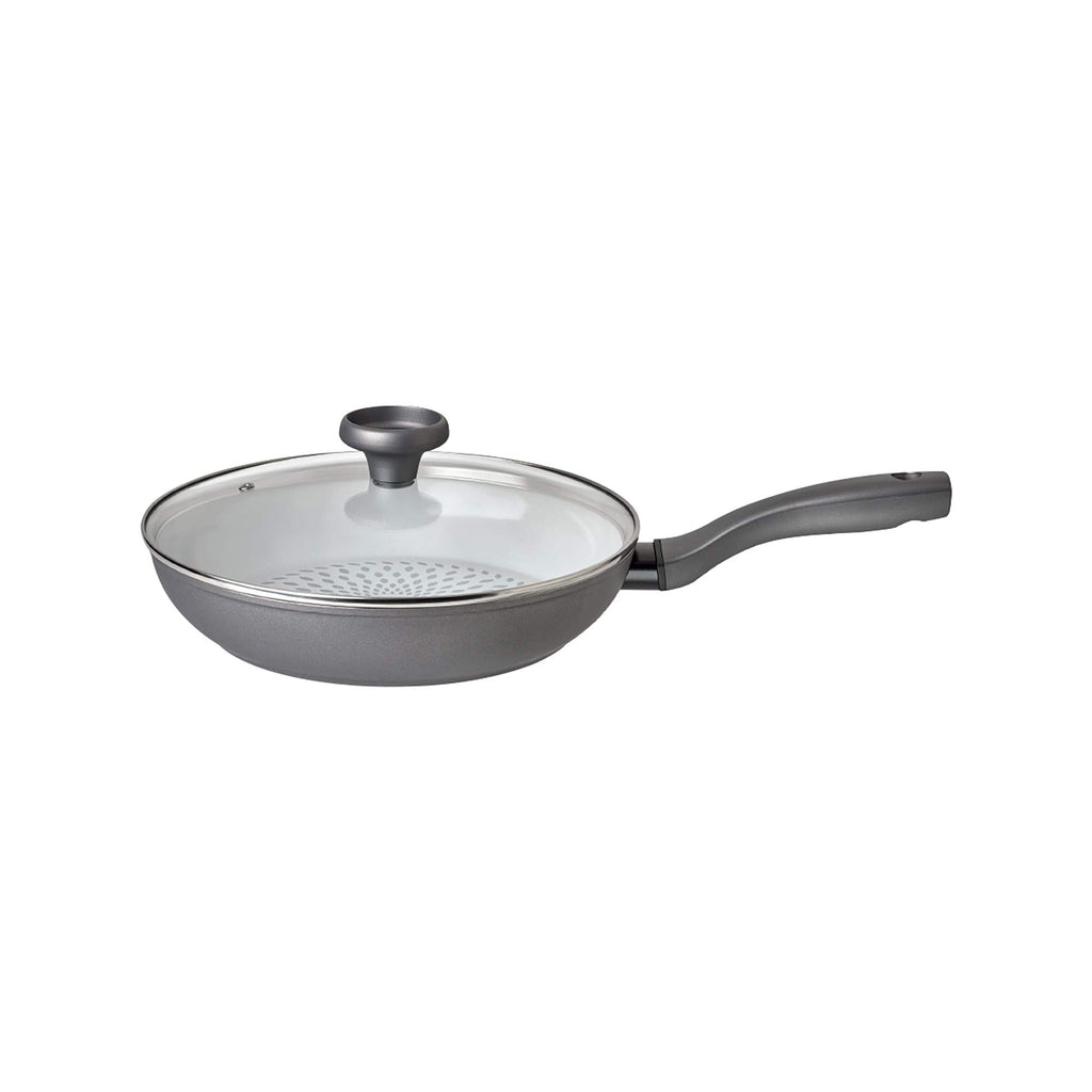Prestige Earth Pan 28cm Ceramic Non-Stick Frying Pan with Lid | Grey