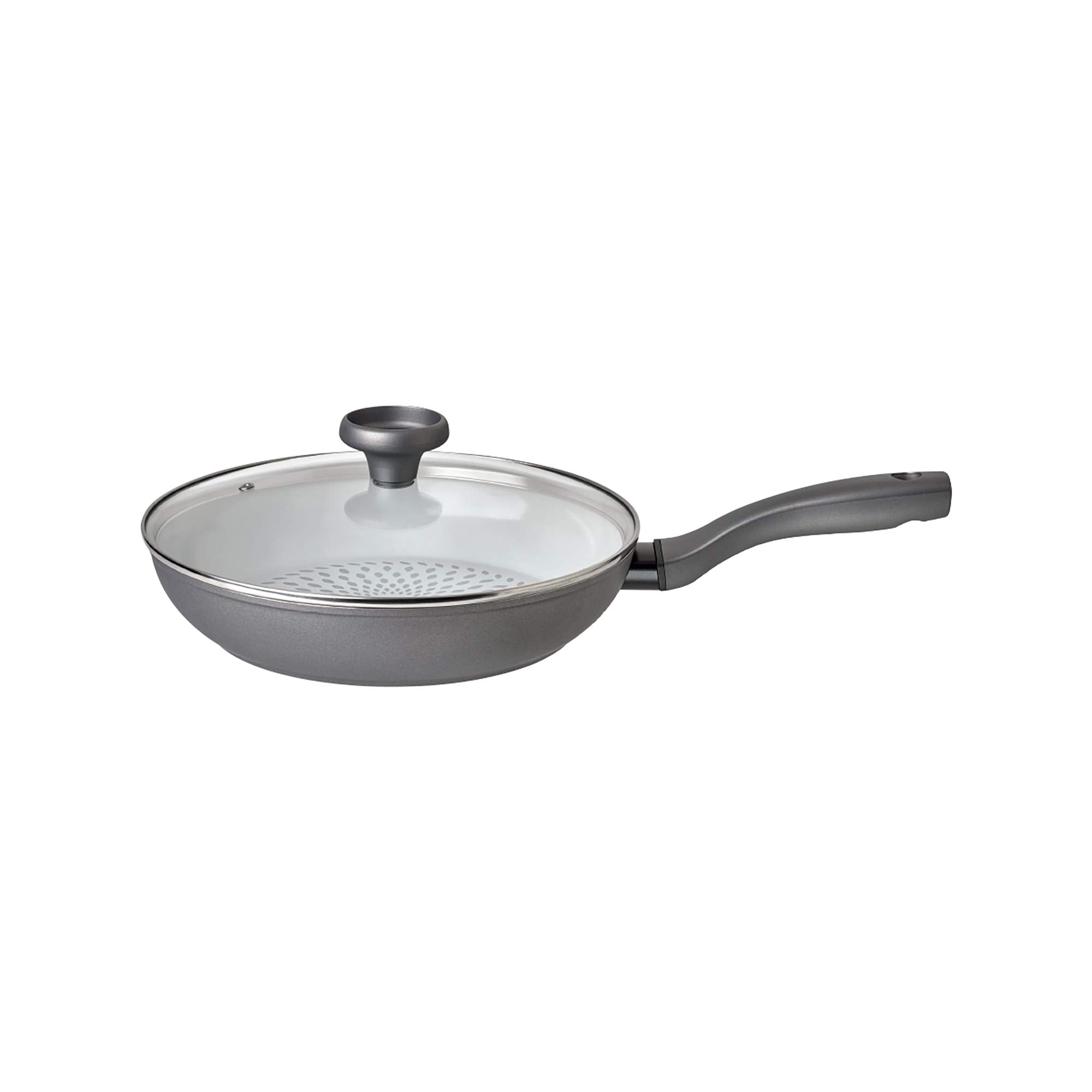 Prestige Earth Pan 28cm Ceramic Non-Stick Frying Pan with Lid | Grey