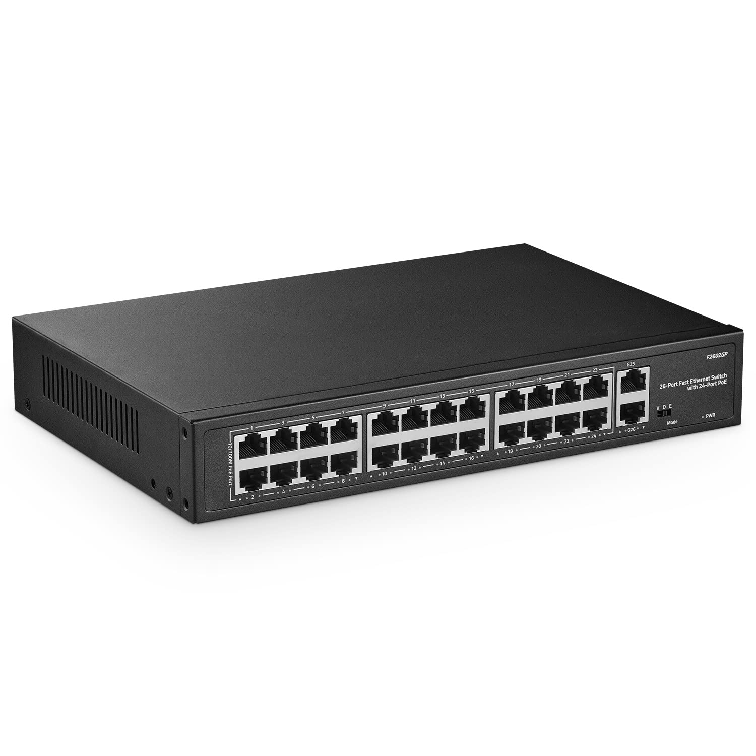 24 Port PoE Switch | 300W Rackmount Unmanaged Ethernet