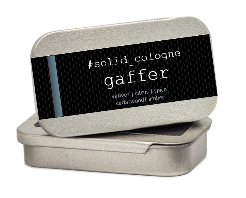 The Solid Cologne Project Gaffer – Woody Men's Solid Cologne Tin