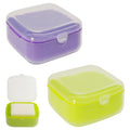 Adorila Travel Soap Case 2-Pack | Leak-Proof Plastic Container with Lid
